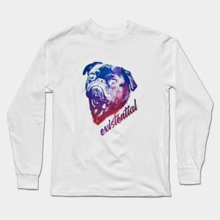 Cool Pug Dog Galaxy Shirt Long Sleeve T-Shirt